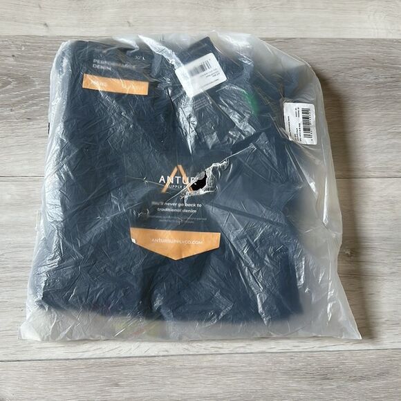Antur Supply Co. Men’s Performance Denim Black Slim Fit 34W 30L‎ NWT IN PKG - Picture 5 of 8